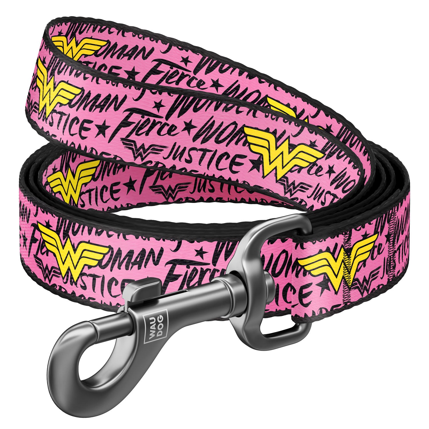 WAUDOG Nylon dog leash "Wonder Woman" - 0115-2007