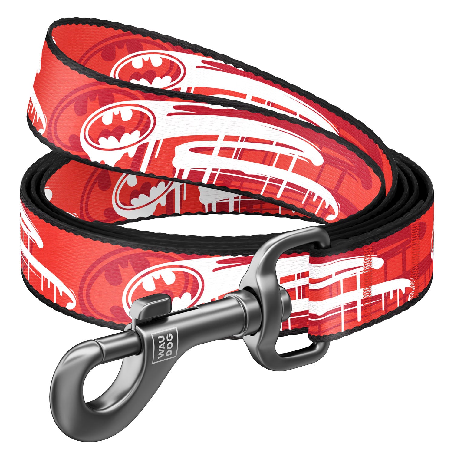 WAUDOG Nylon dog leash "Batman" - 0115-2012