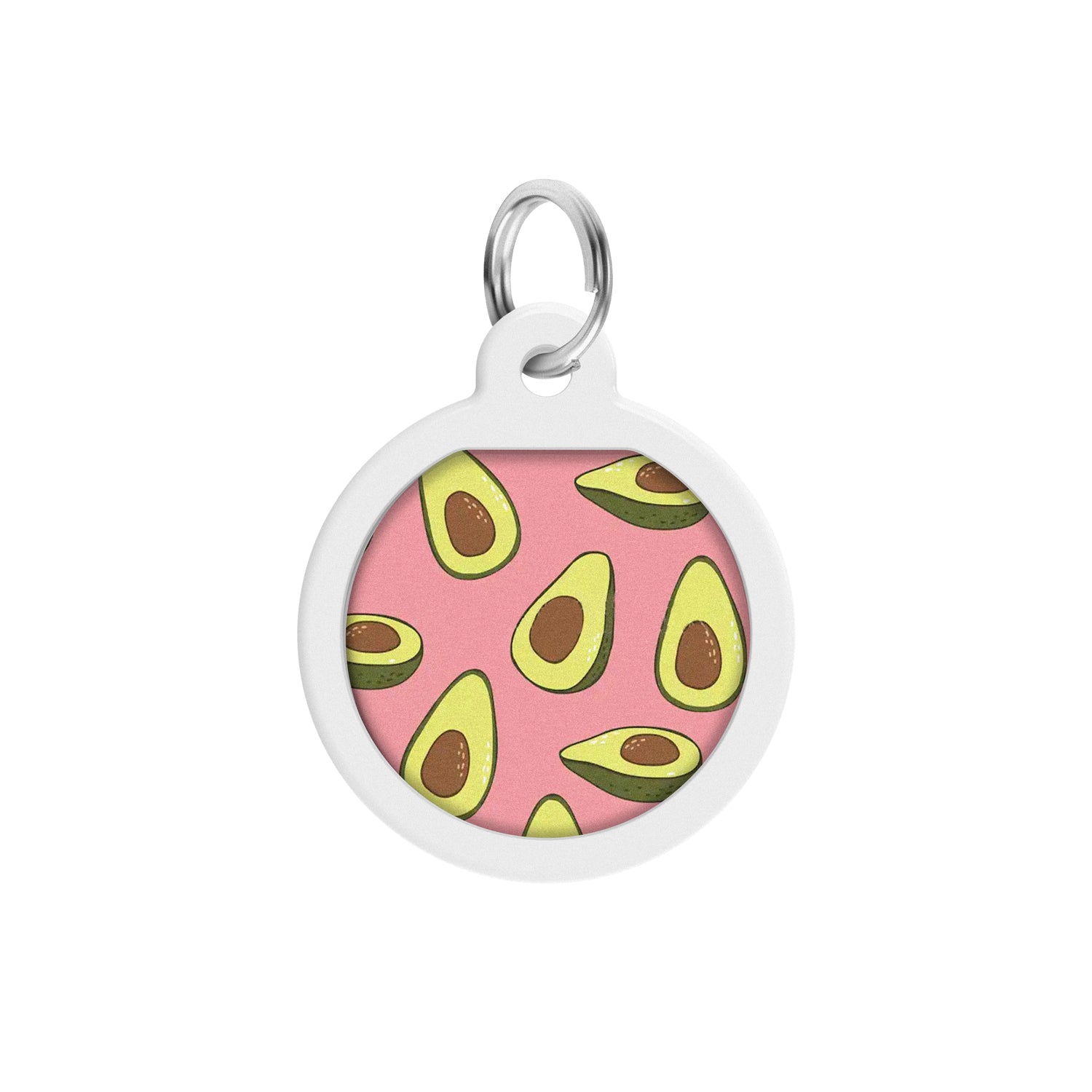 بطاقة تعريف معدنية ذكية للحيوانات الأليفة من WAUDOG مزودة بجواز سفر برمز الاستجابة السريعة، "أفوكادو 2" - 0625-0211