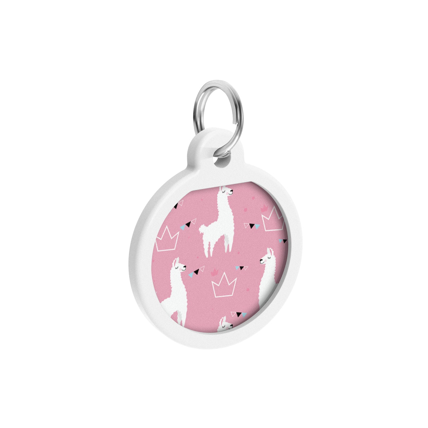 WAUDOG Smart ID metal pet tag with QR-passport, "Llamas" -0625-0217