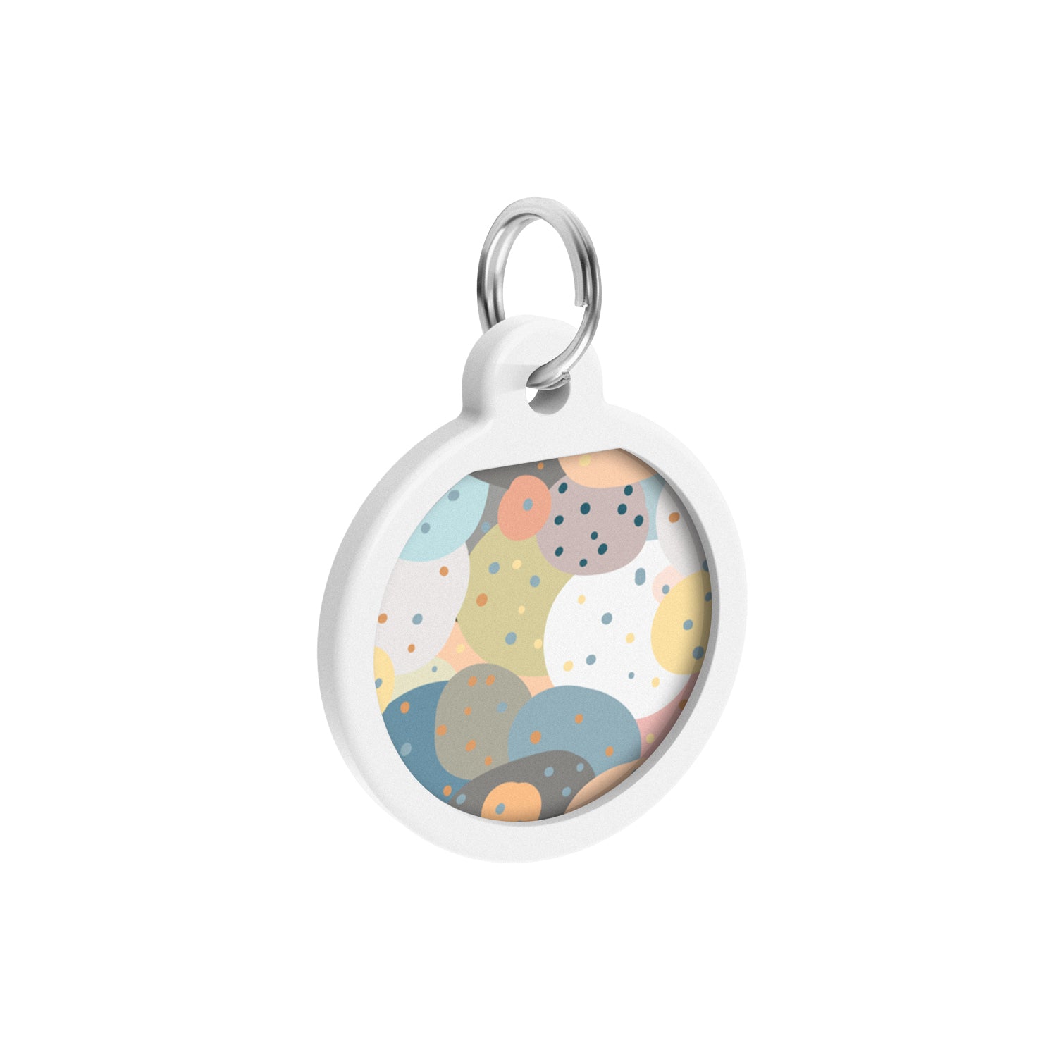 WAUDOG Smart ID metal pet tag with QR-passport, "Abstraction" -0625-0219