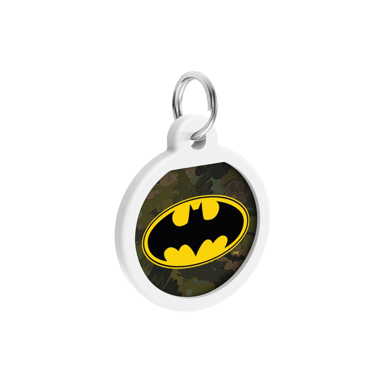 بطاقة تعريف معدنية ذكية للحيوانات الأليفة من WAUDOG مزودة بجواز سفر برمز الاستجابة السريعة، لون "باتمان الأخضر" -0625-1002