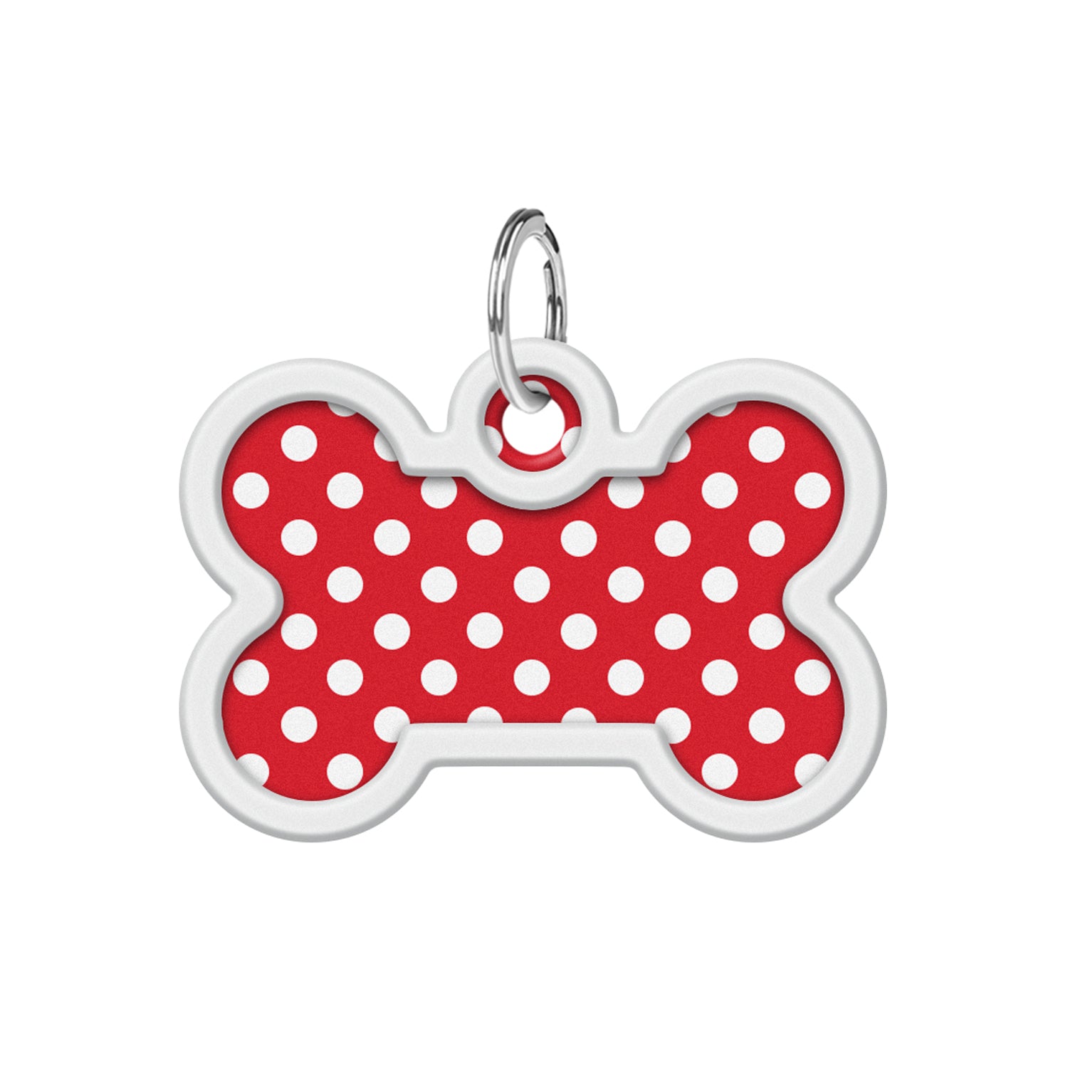 بطاقة تعريف معدنية ذكية للحيوانات الأليفة من WAUDOG مزودة بجواز سفر برمز الاستجابة السريعة، "نقاط" - 0640-0208