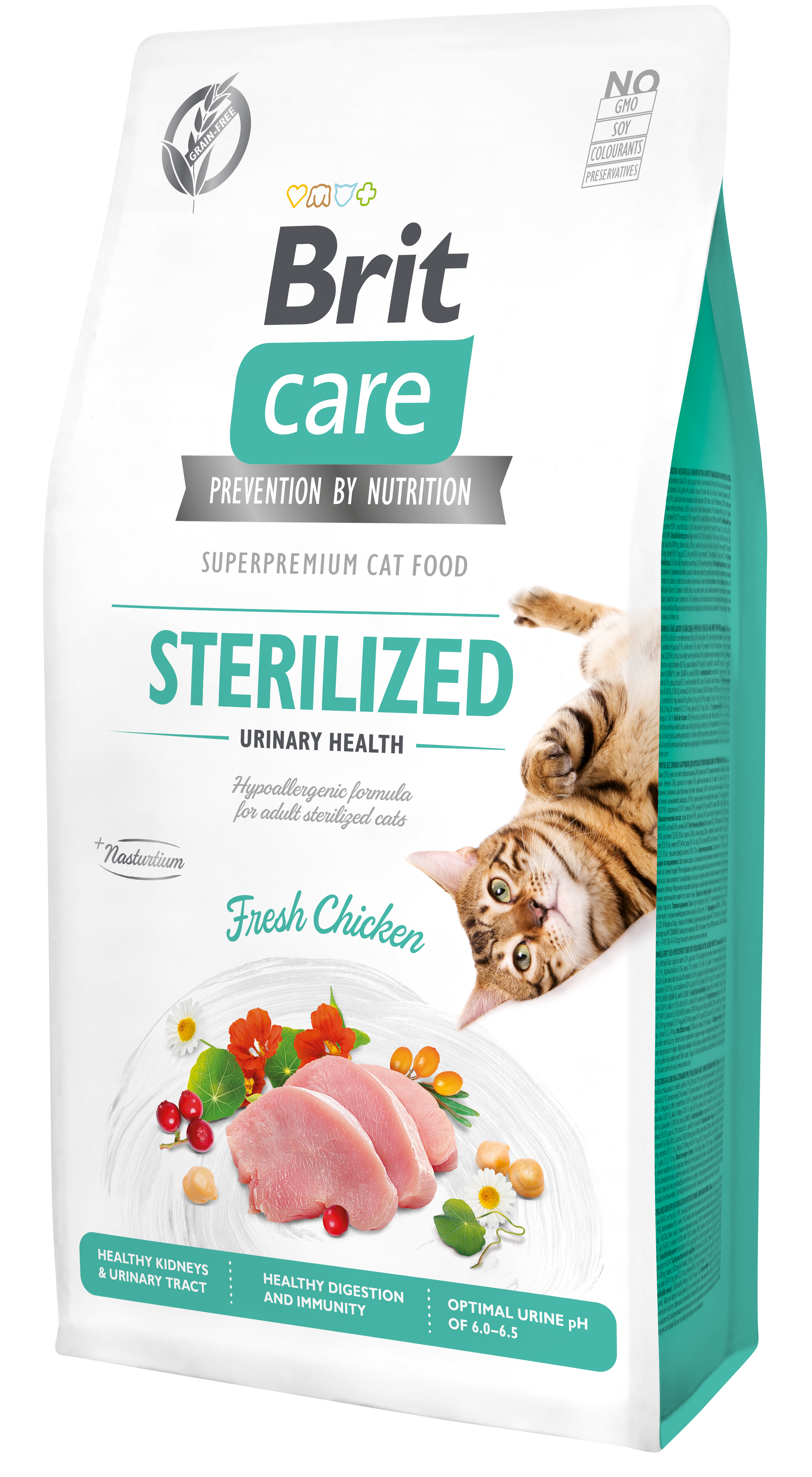 Brit Care Cat Grain-Free STERILIZED URINARY HEALTH 400g/2kg