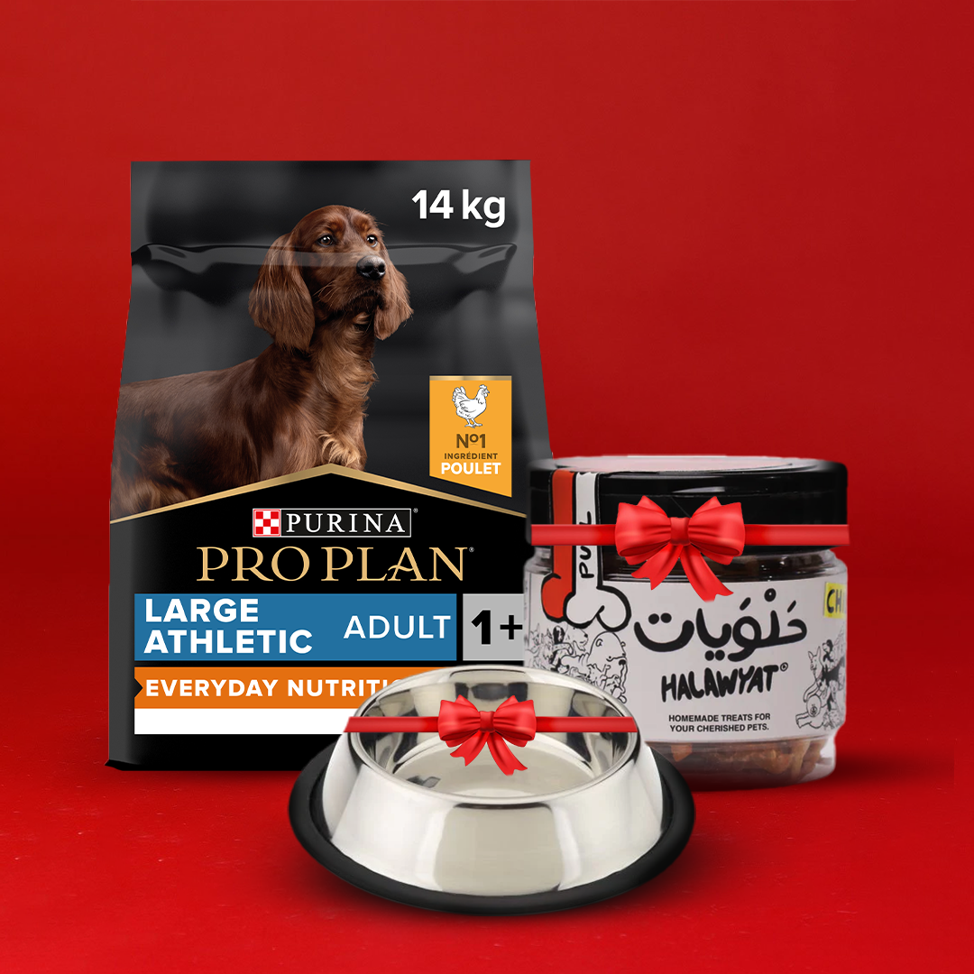 PRO PLAN® Large Athletic OPTIBALANCE® Dry Dog Food Rich in Chicken - 14kG + Treats & Bowl Free🔖🎄