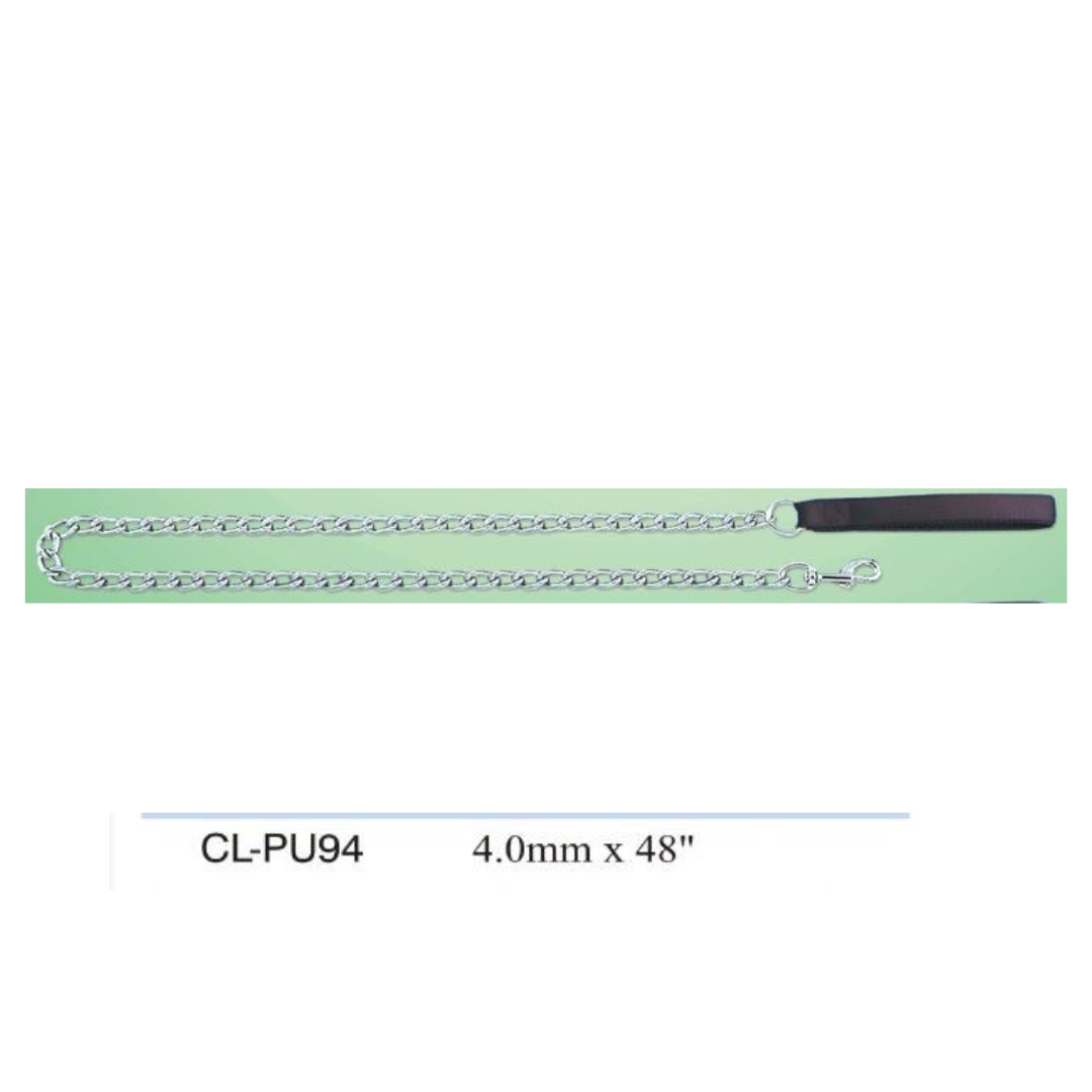 Leash - Metal m. CL-PU94 4 mm * 48"