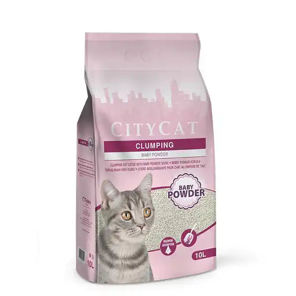 Baby powder cat litter hotsell