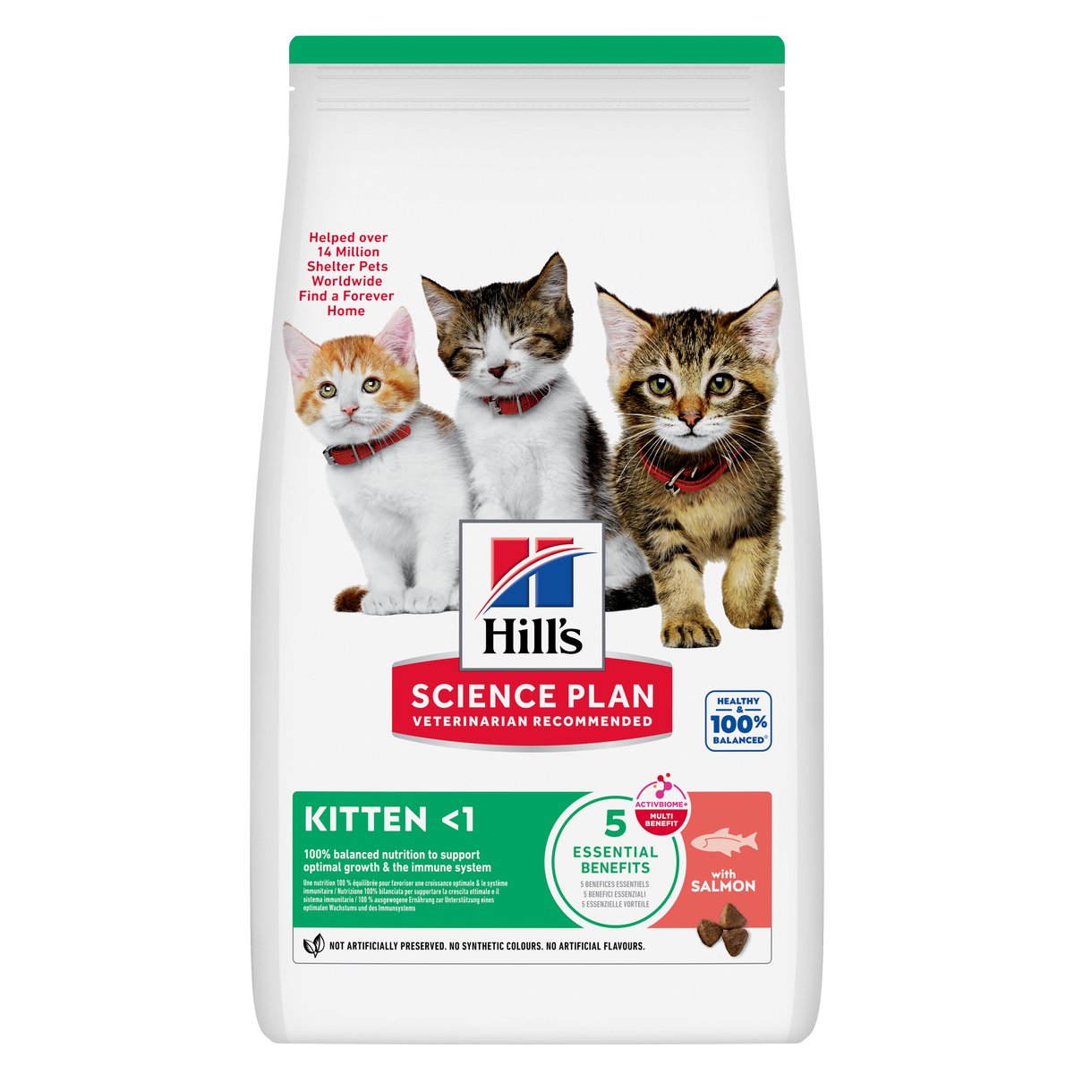 Hill’s kitten food with salmon 1.5kg