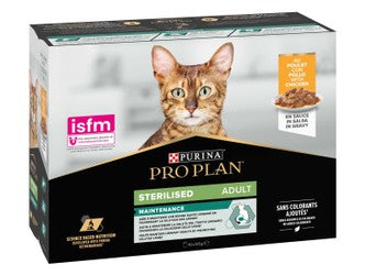 PURINA® PRO PLAN® sterilized adult cats Chicken Sachets Pack 10*85g