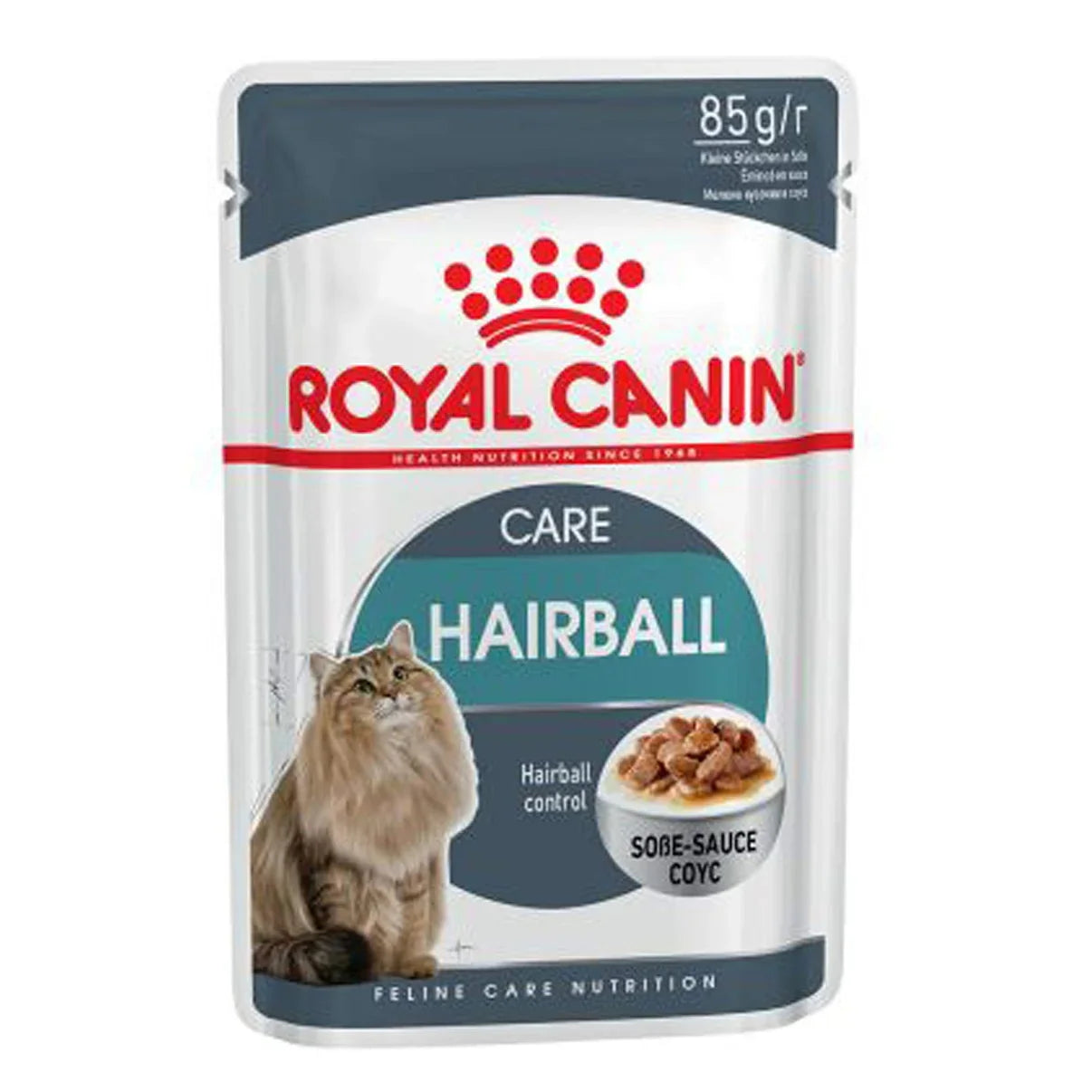 Royal Canin Hairball care (85gm\ Pouch) - Wet food for adult cats - Helps reduce hairball formation