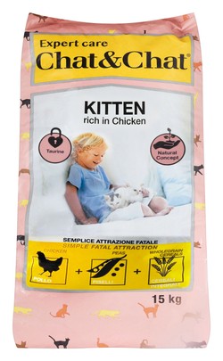 Chat & Chat Kitten Rich in Chicken Dry Food 14 kg