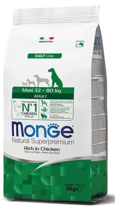MONGE Super Premium Adult Dog Dry Food 3kg
