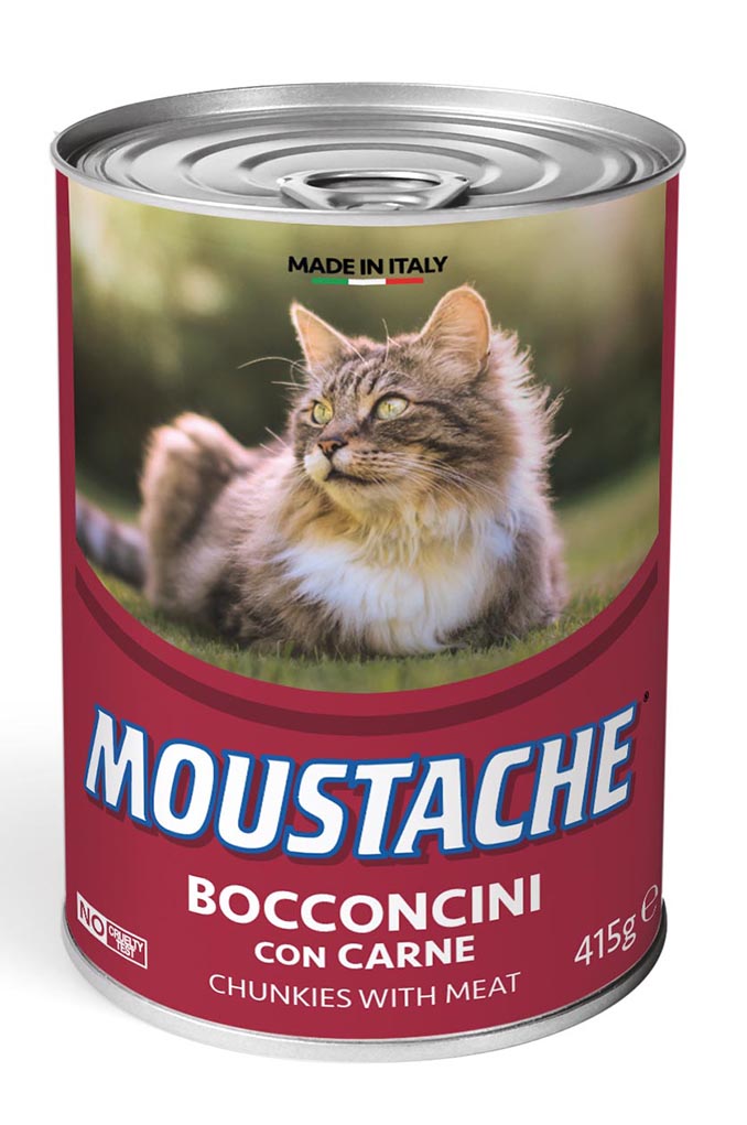MOUSTACHE Chunkies Meat Cat Wet Food 415g
