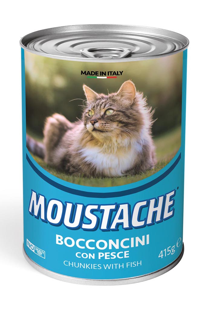 MOUSTACHE Chunkies Fish Cat Wet Food 415g
