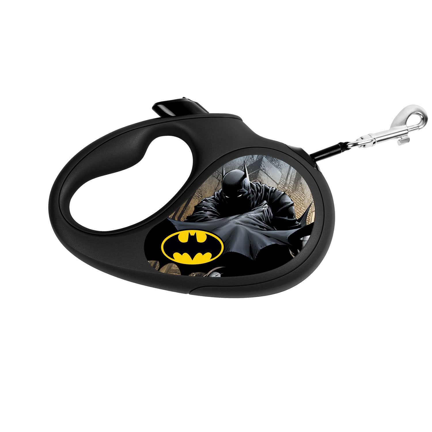 مقود كلاب قابل للسحب من نوع WAUDOG R-leash، "أسود باتمان" - 8126-1001