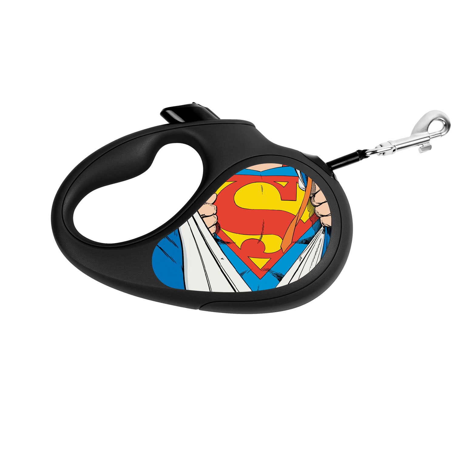 طوق كلاب قابل للسحب من WAUDOG R-leash، "سوبرمان هو البطل" -8126-1008