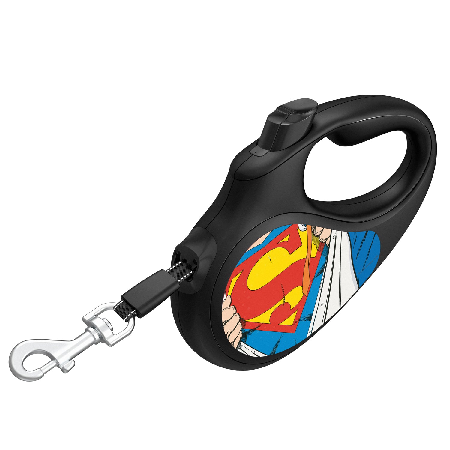 طوق كلاب قابل للسحب من WAUDOG R-leash، "سوبرمان هو البطل" -8126-1008