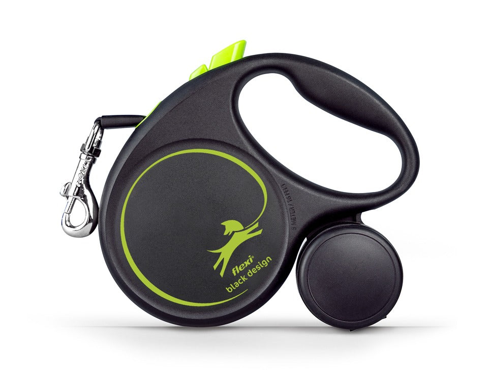 Flexi black design Large 5m