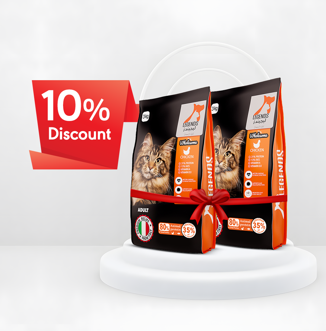 Buy 2 Get 10% Off | Legends Wholesome Chicken Feed For Adult Cats 3KG