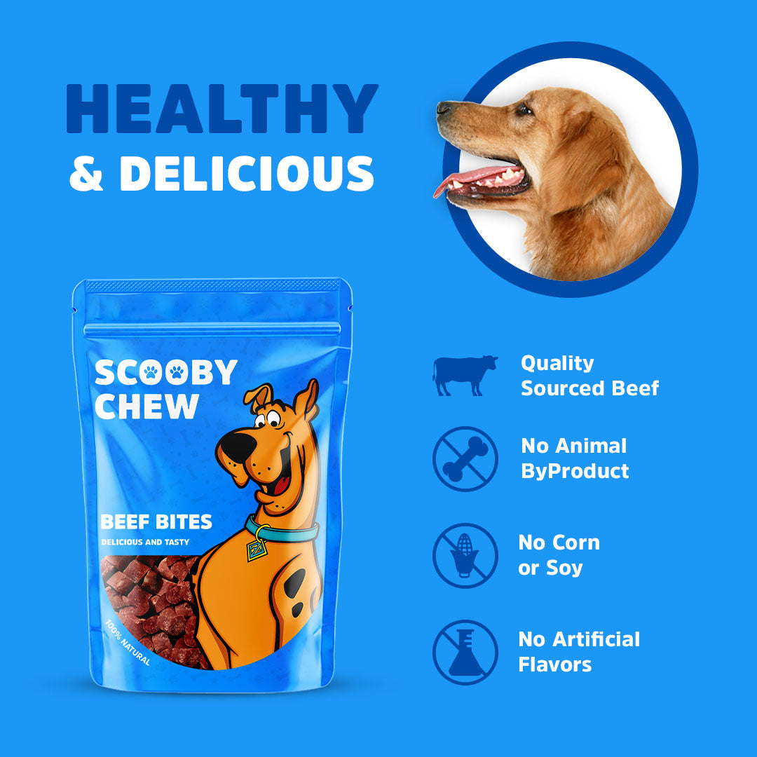 Scooby Chew Beef Bites Dog Treats 120g