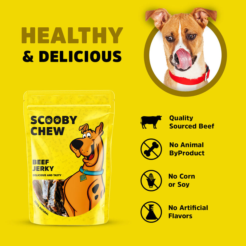 Scooby Chew with Beef Jerky Dog Treats 120 g