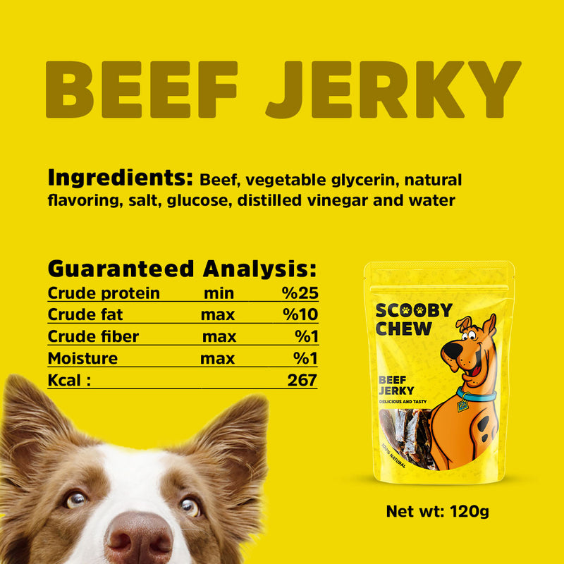 Scooby Chew with Beef Jerky Dog Treats 120 g