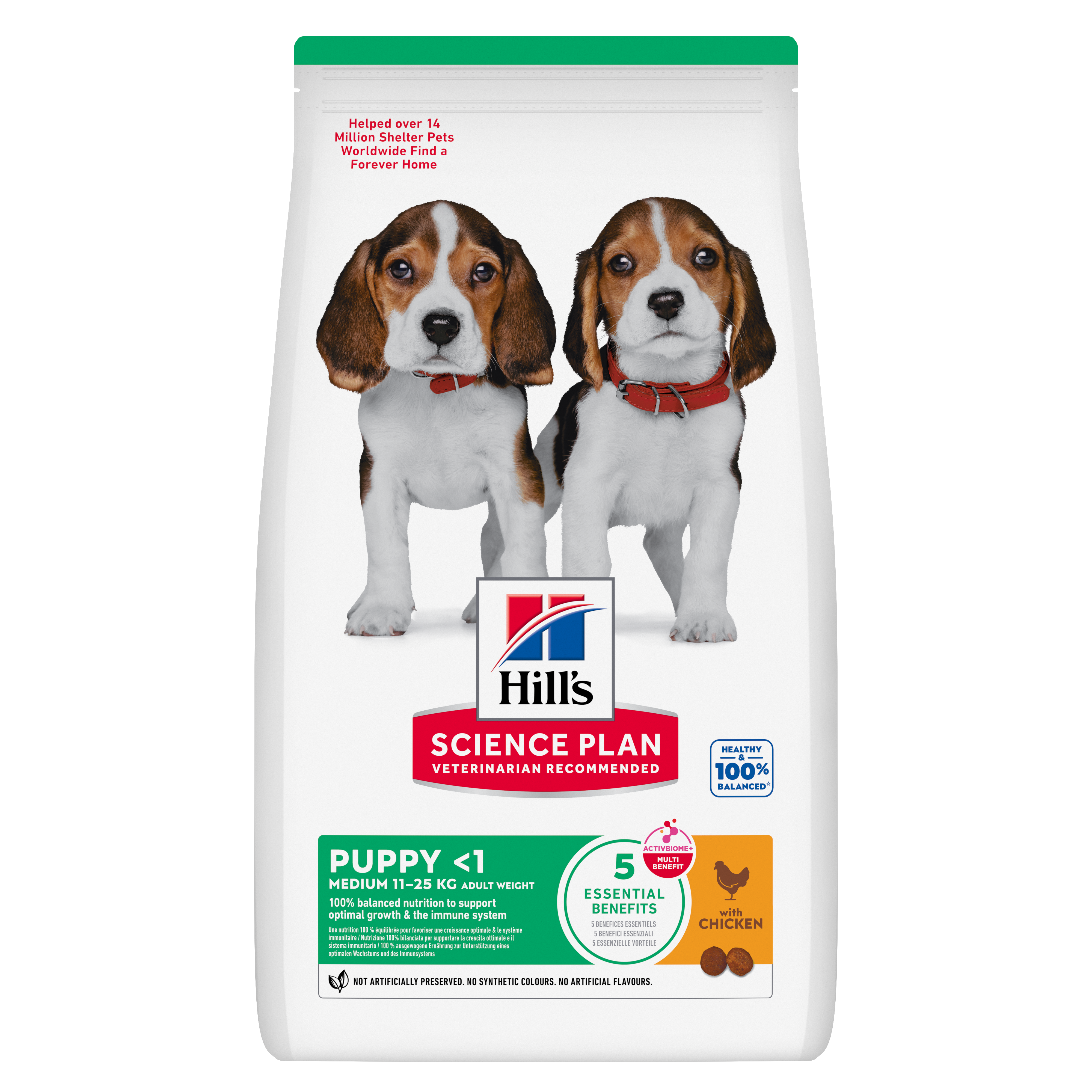 Hill’s medium puppy 14kg