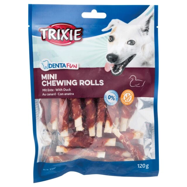 Trixie Dentafun Chewing Rolls Duck Dogs 80g