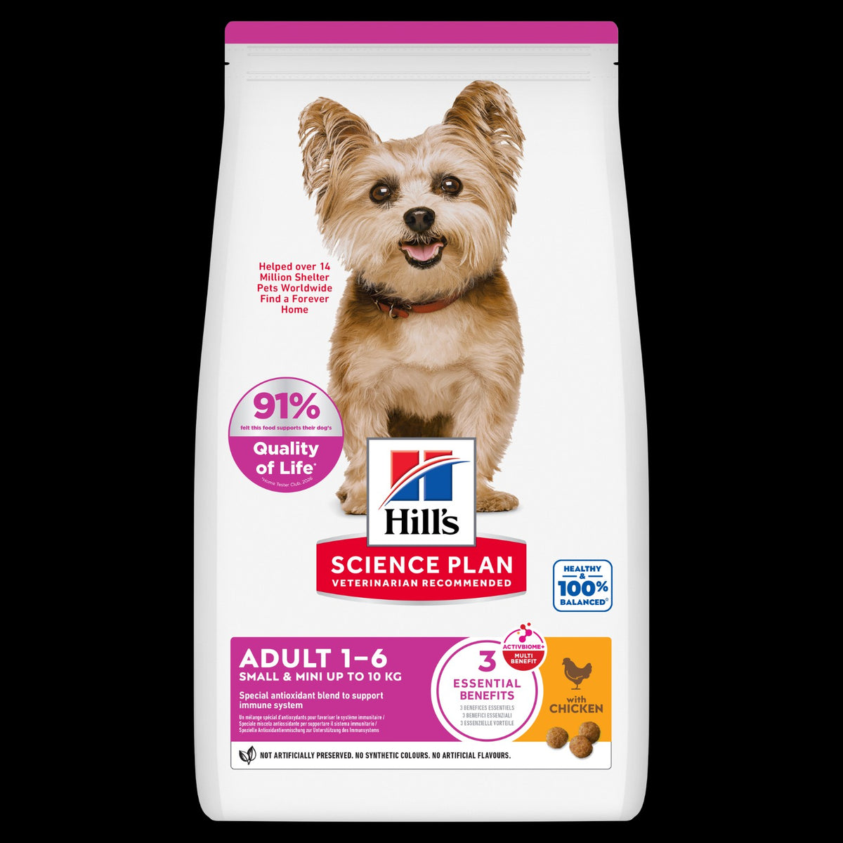 Hill’s Science Plan Small and mini adult dog food with chicken 3kg