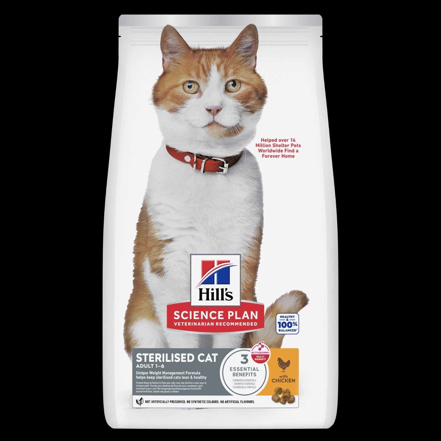 Hill’s Science Plan Sterilised adult cat food with chicken 3kg