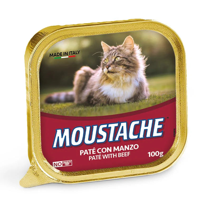 MOUSTACHE Paté Beef Cat Wet Food 100g