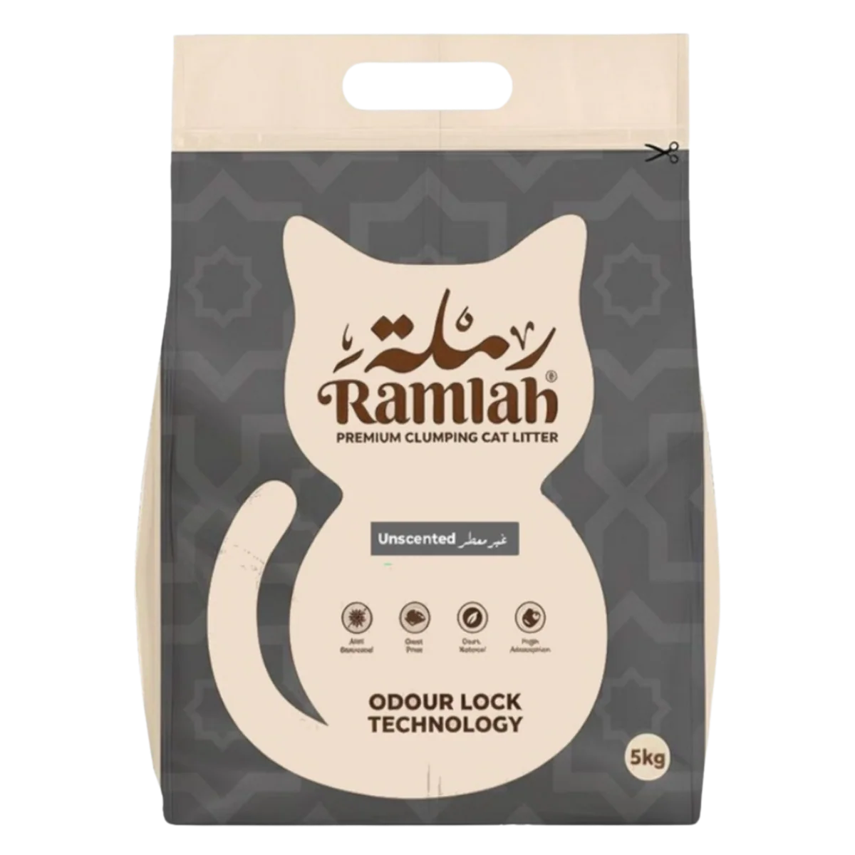Ramlah Premium Cat Litter – Unscented 5kg