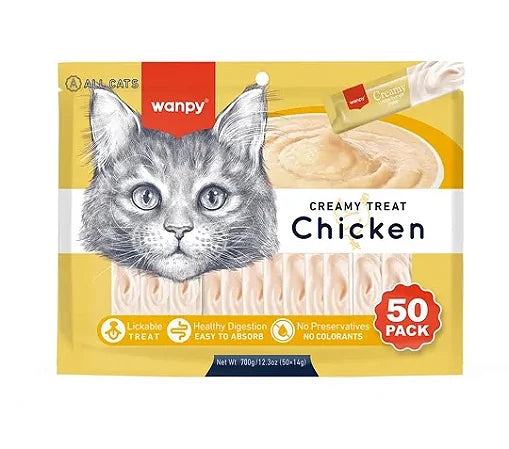 Wanpy Creamy Treat Chicken 700g 50*14g