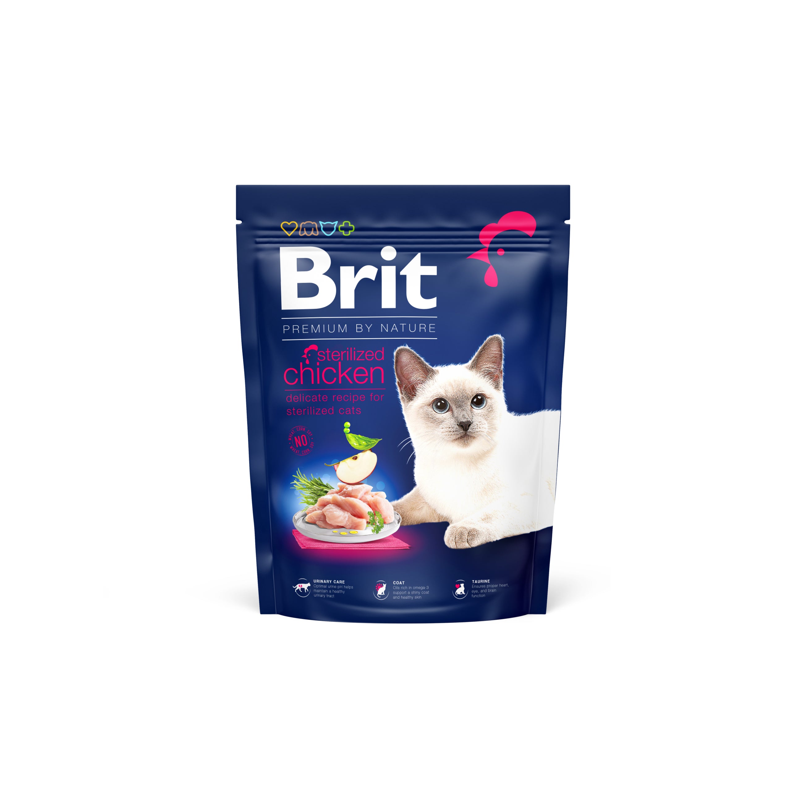 Brit Premium by Nature Cat - Sterilized Chicken 300g/1.5kg/8kg