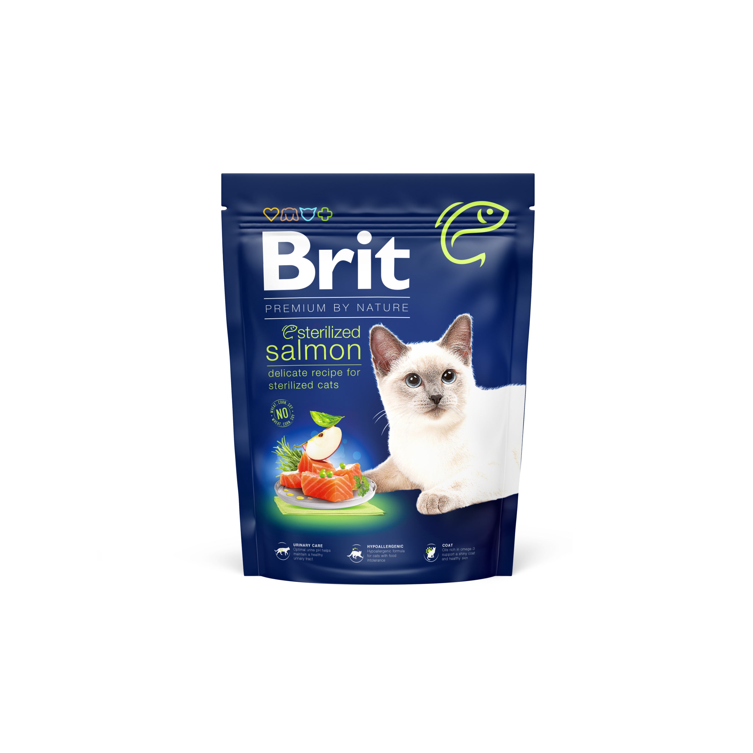 Brit Premium by Nature Cat - Sterilized Salmon 300g/1.5kg/8kg