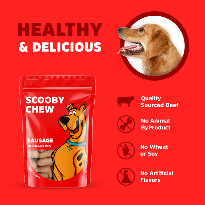 Scooby Chew Sausage - Dog Treats 120g
