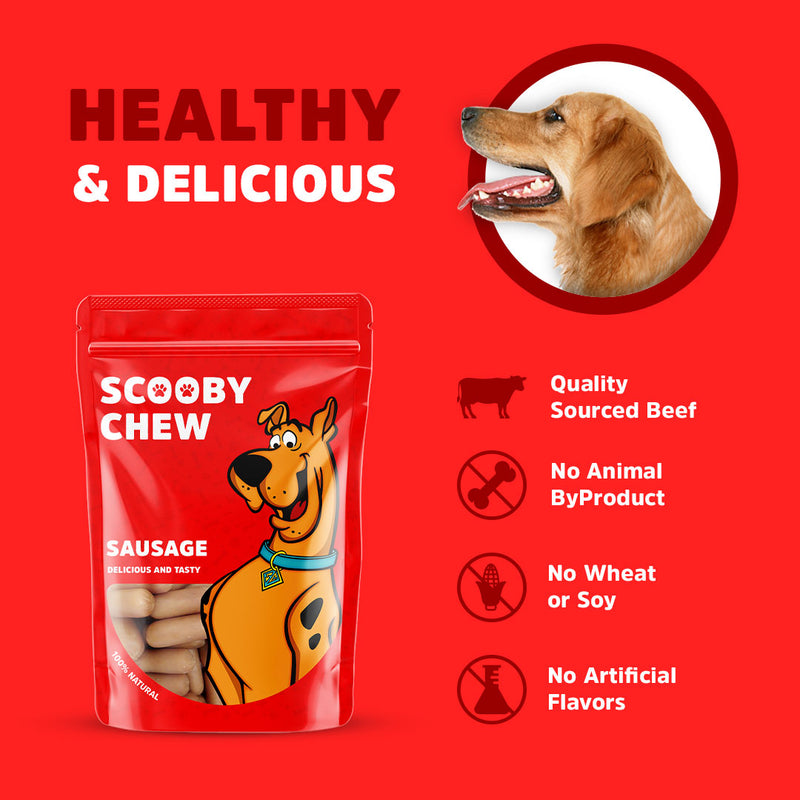 Scooby Chew with Sausage Dog Treats 120 g