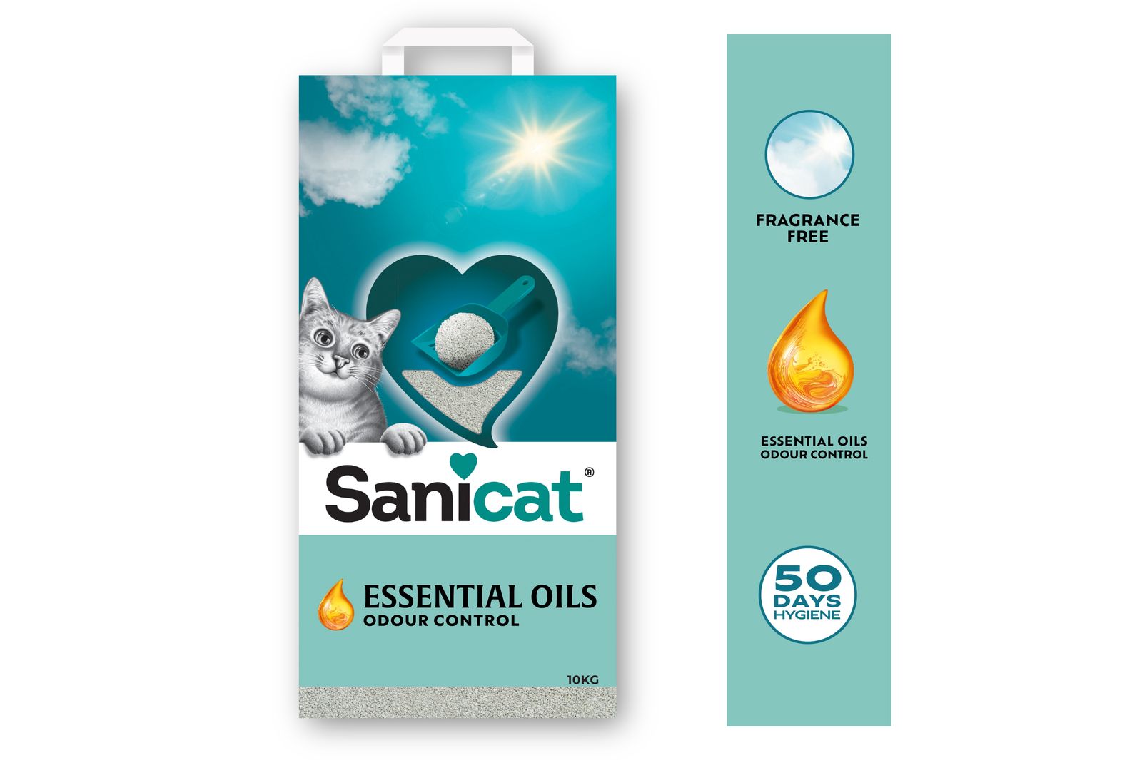 sanicat essential oils litter no perfume Clumping 10kg