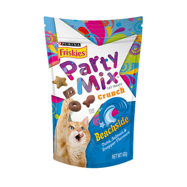 Purina Friskies Party Mix Treat With Beachside Tuna Salmon 60g