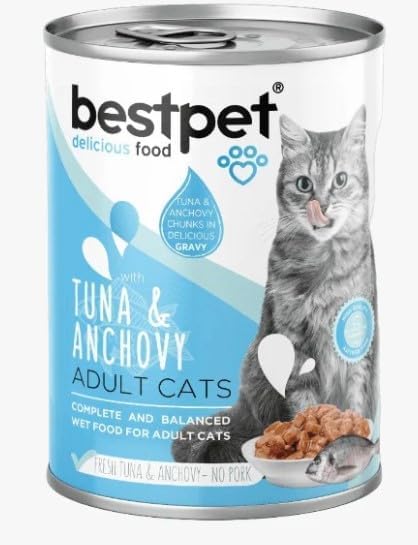 bestpet Cat with tuna&anchovy 400g