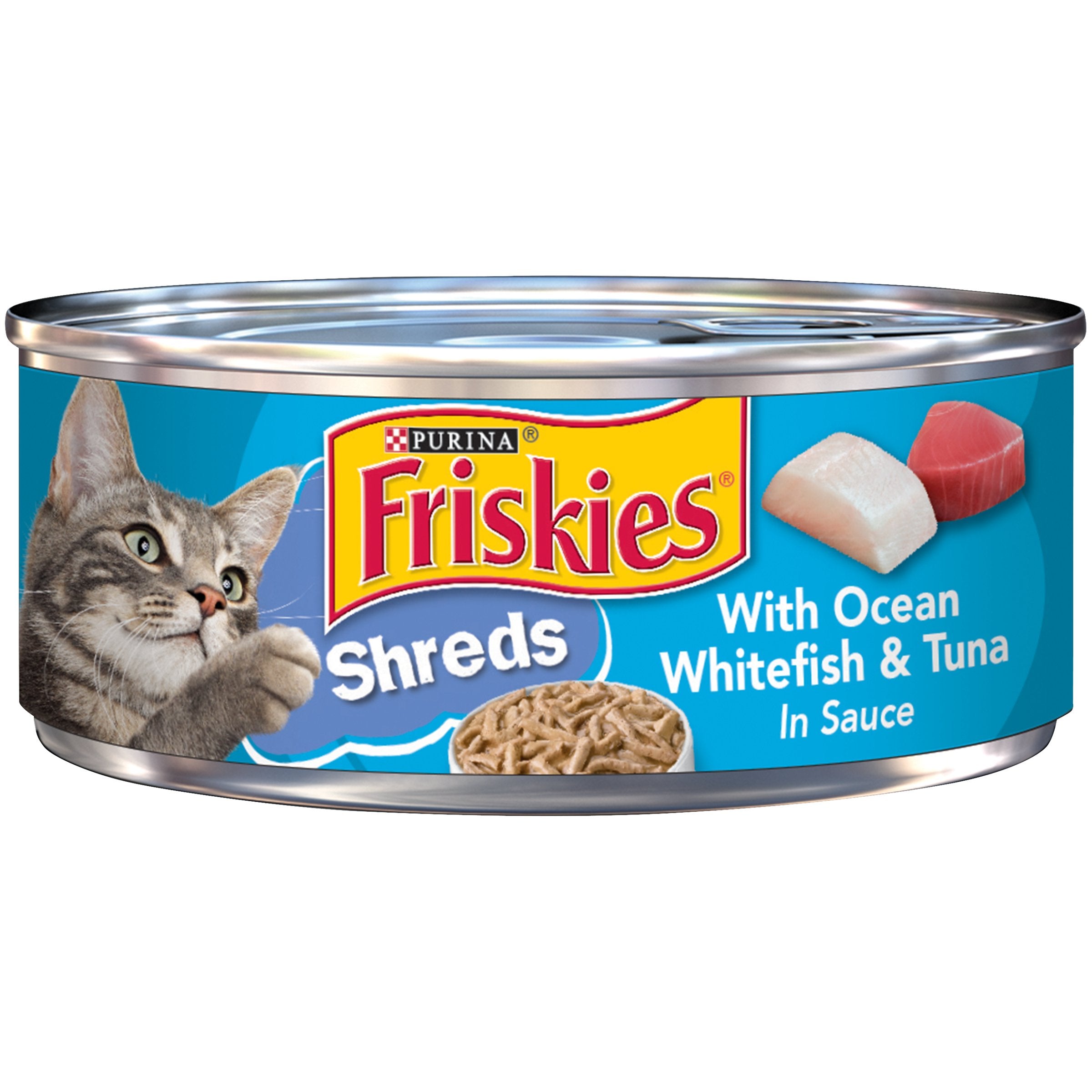 PURINA FRISKIES Savory Shreds Whitefish & Sardines Wet Cat Food 156g - Amin Pet Shop