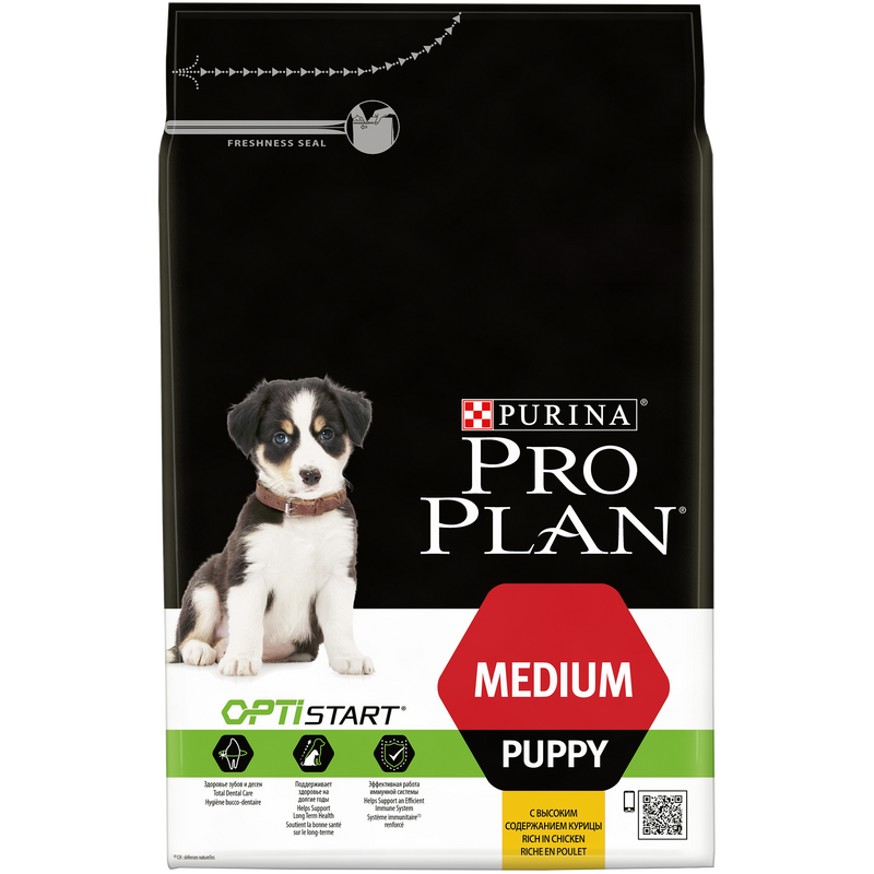 PURINA® PRO PLAN® Medium Puppy with OPTISTART® Rich in Chicken Dry Food-3 KG