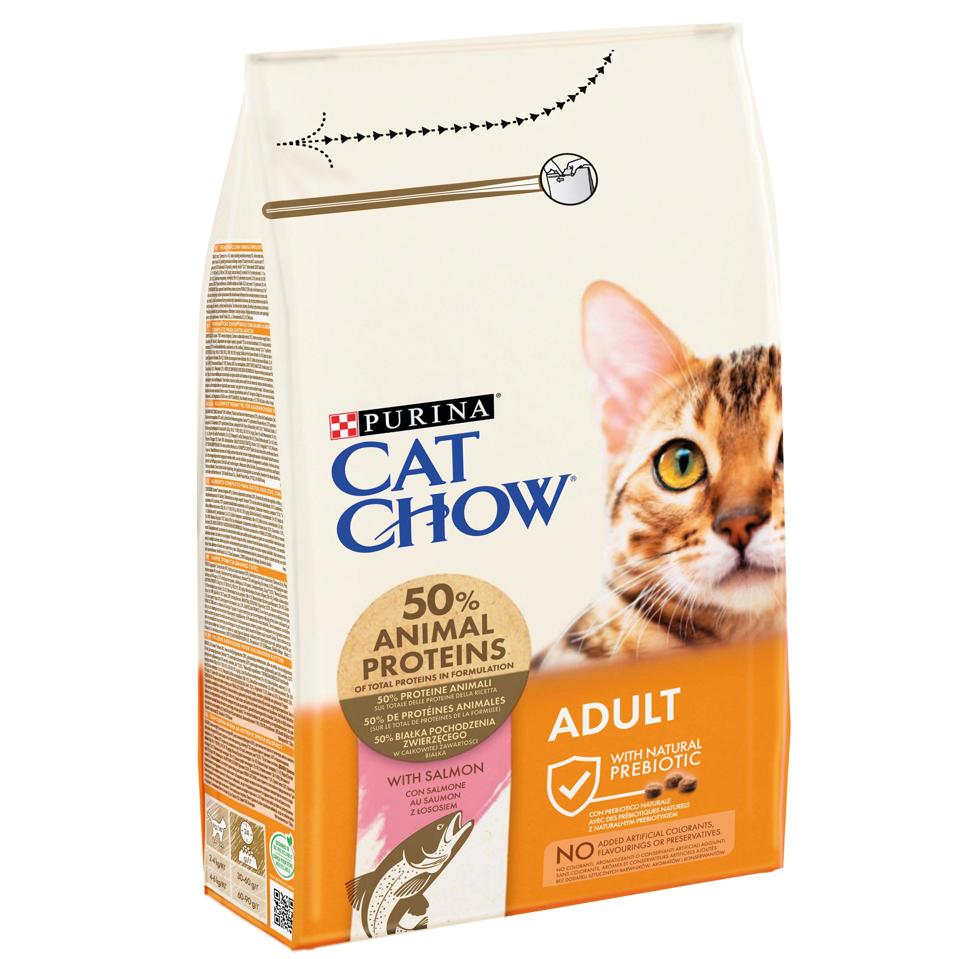 Purina Cat Chow Salmon Dry Food for Adult Cats 1.5KG