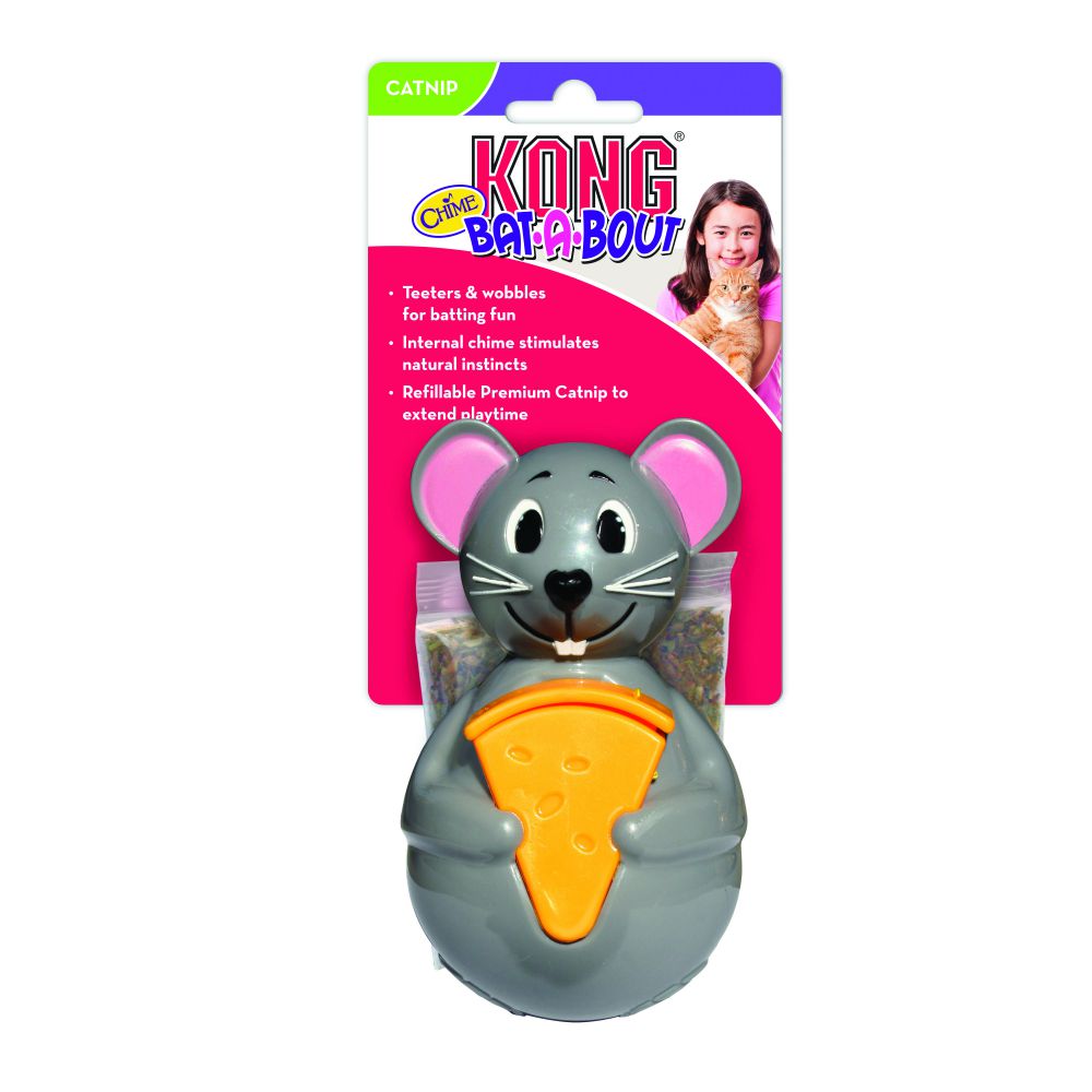 KONG® Bat-A-Bout Chime Mouse