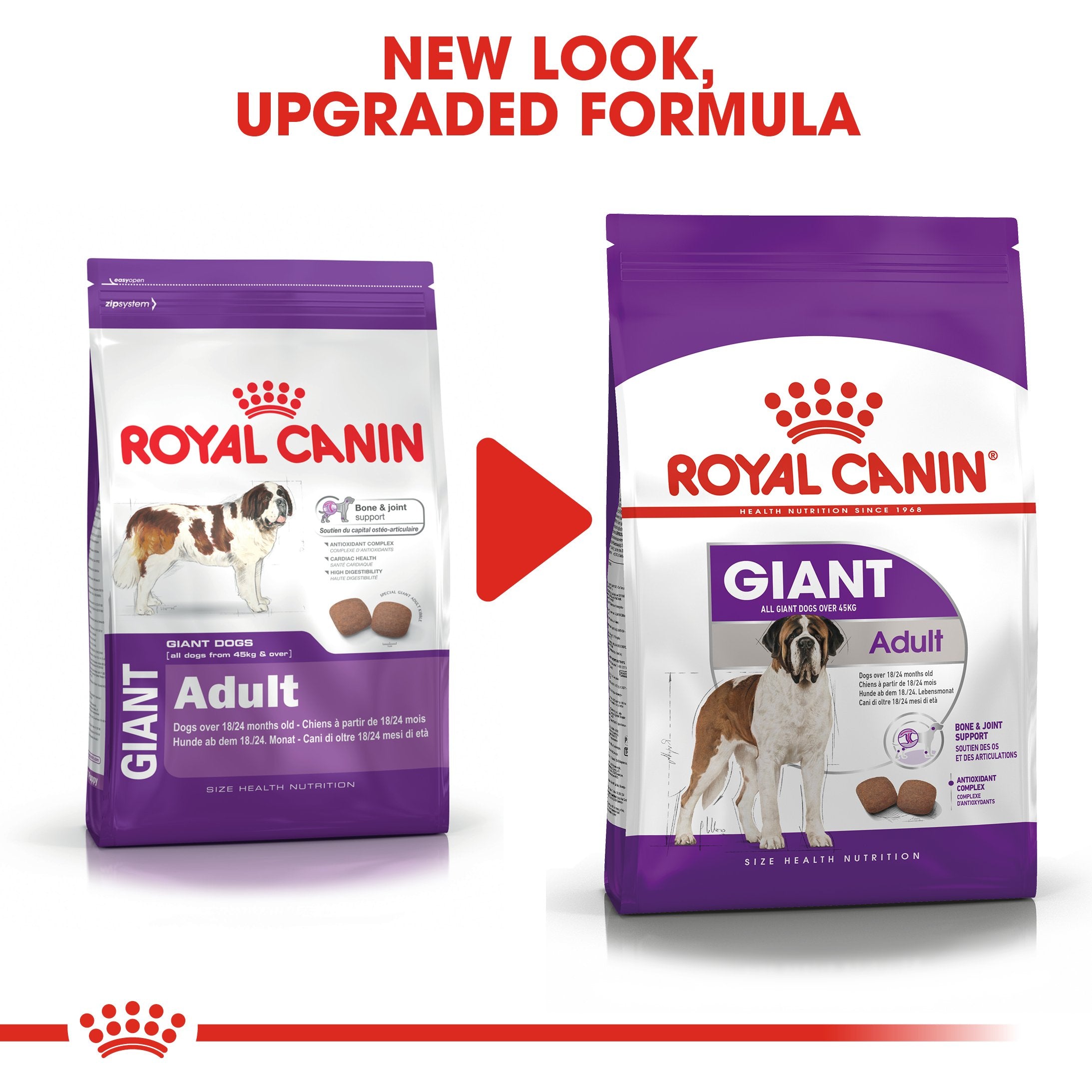 Royal Canin Giant Adult (4KG) - Dry food for giant active dogs. Adult weight from 45 kg and over - over 18\24 months - Amin Pet Shop