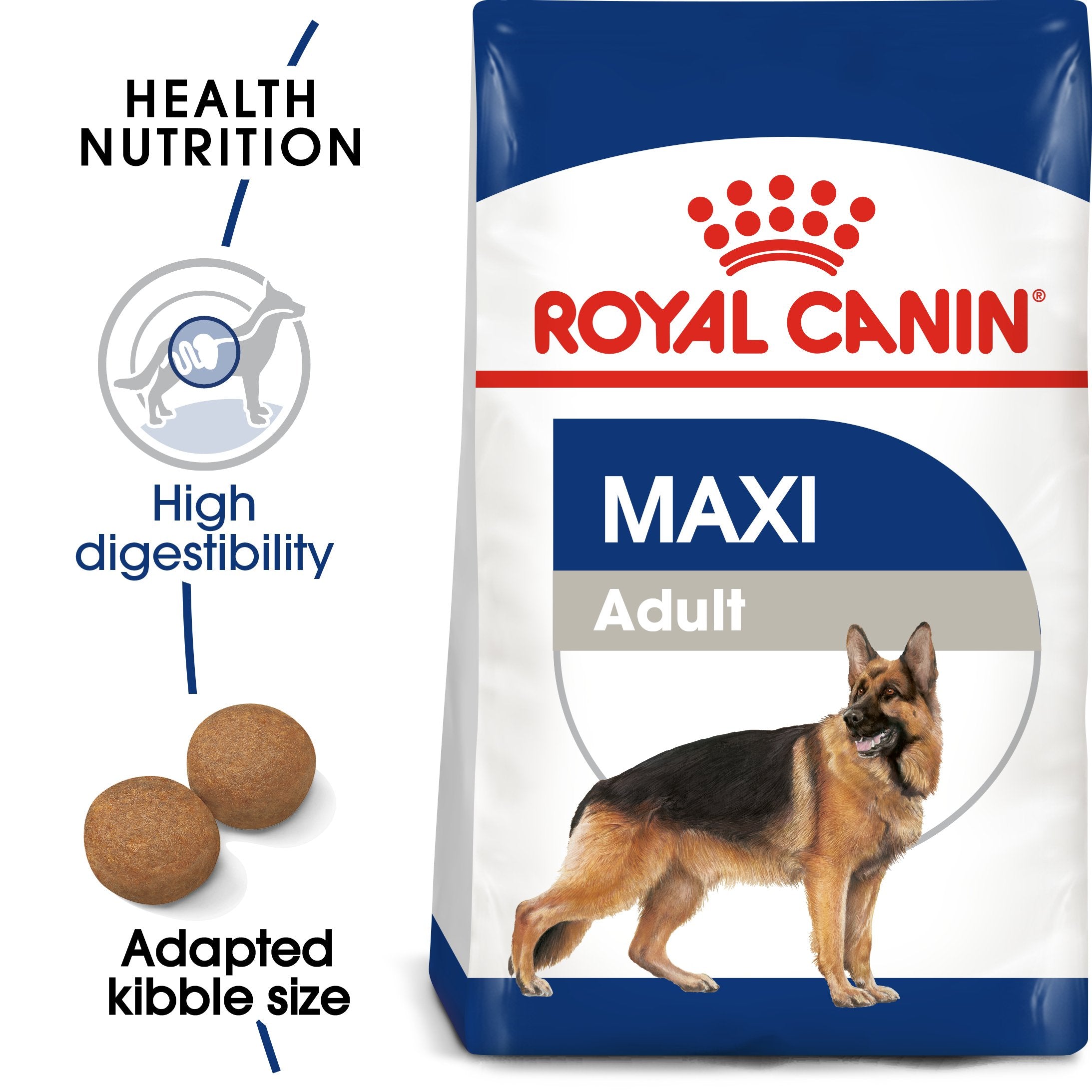 Royal Canin Maxi Adult (15 KG) - Dry food for large dogs from 26 to 44 KG. From 15 months to 5 years old - Amin Pet Shop