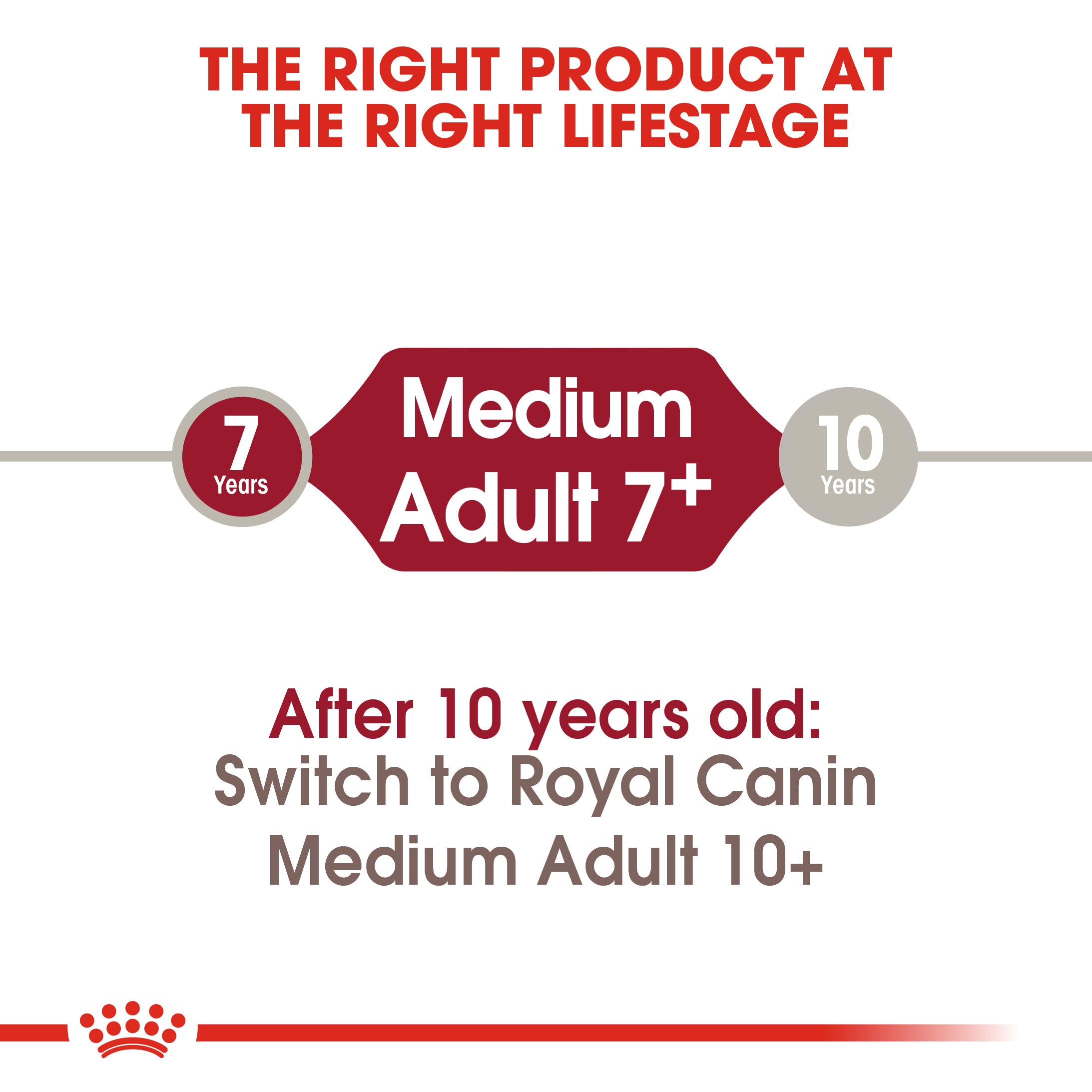 Royal Canin Medium Adult 7+ (4KG) - Dry food for medium dogs from 11 to 25 KG. from 7 to 10 years old