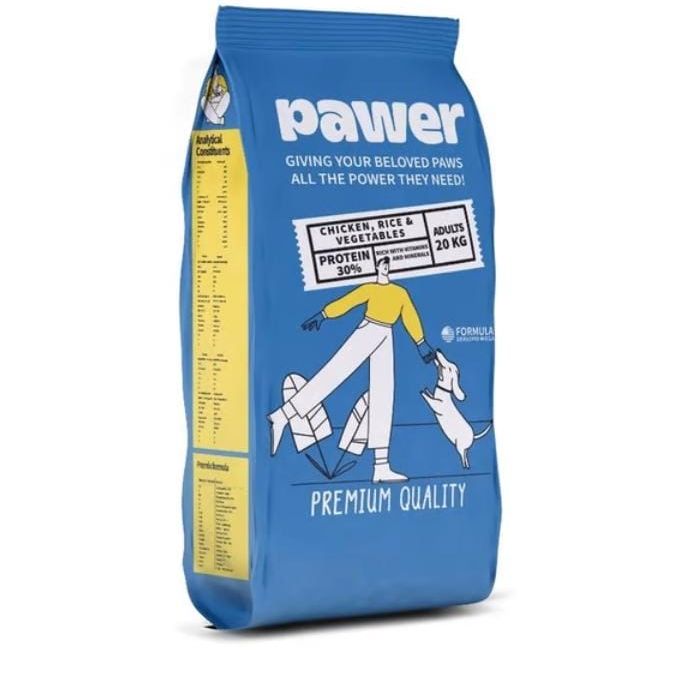 Pawer Dog Adult With Chicken & Rice 20kg