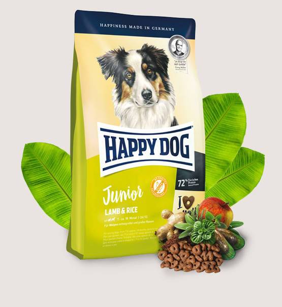 Happy Dog Junior Lamb Rice Dry dog food for puppies 4kg