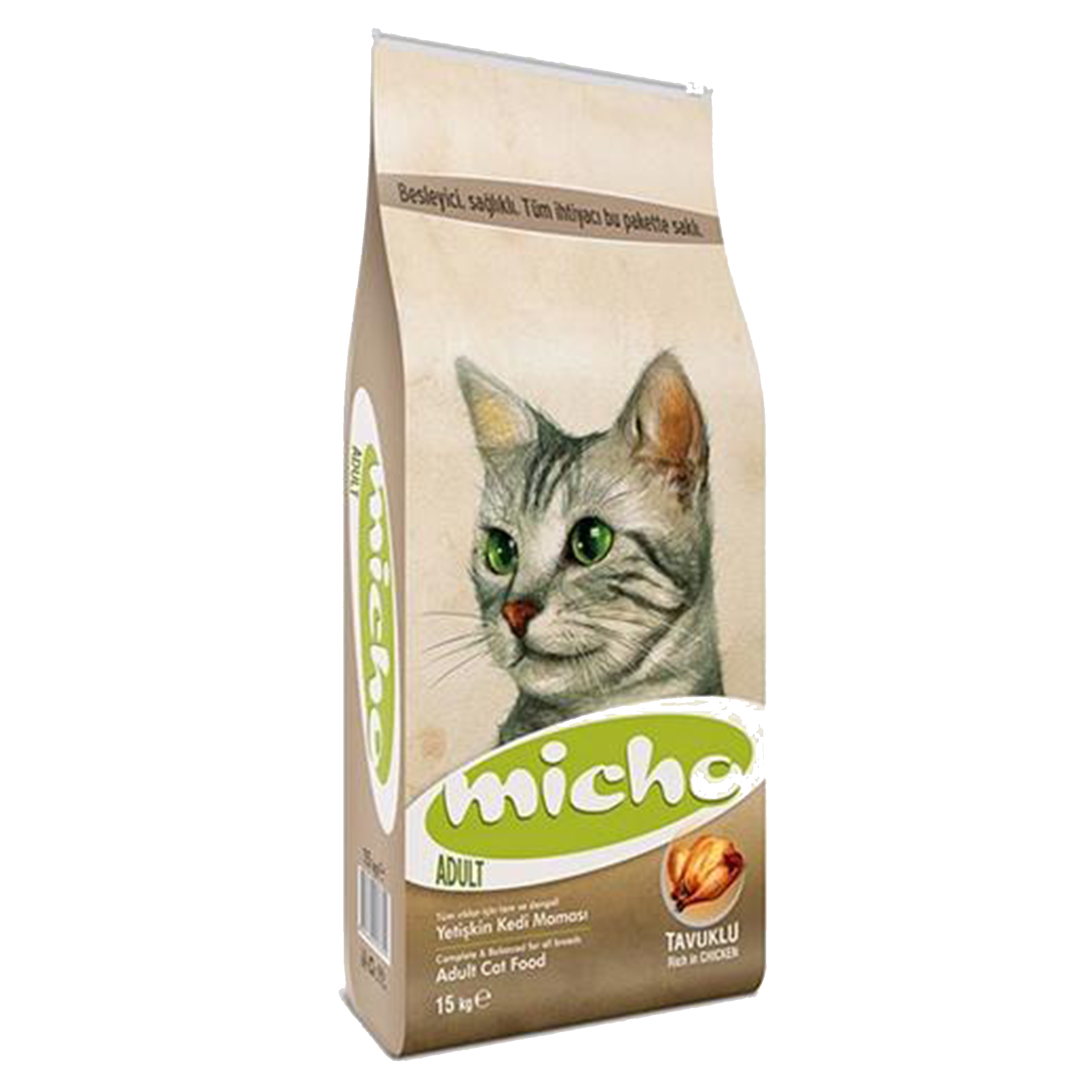 Micho Adult Cat Food Chicken Flavor - 15kg